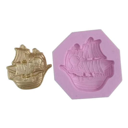 F#151 Pirate Boat Silicone Mold