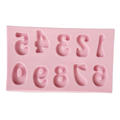 F#134 Small Numbers Silicone Mold