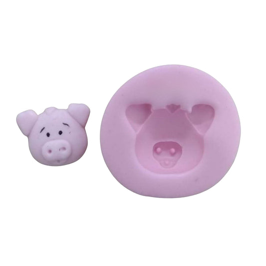 F#119 Pig Face Silicone Mold