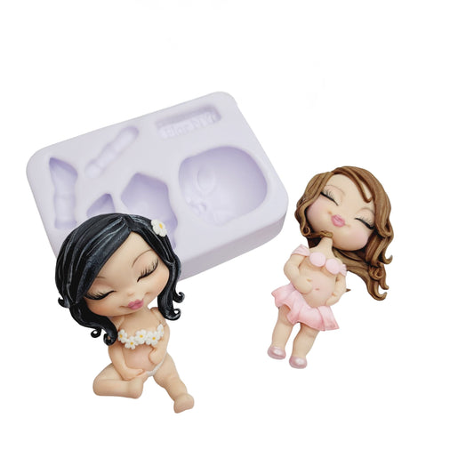 F#30 Pregnant Beauty #2 Silicone Mold