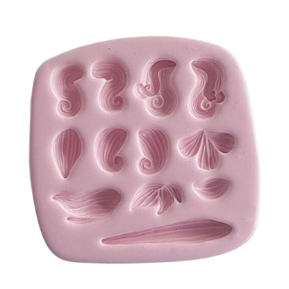 F#140 Doll Hair 3 Silicone Mold