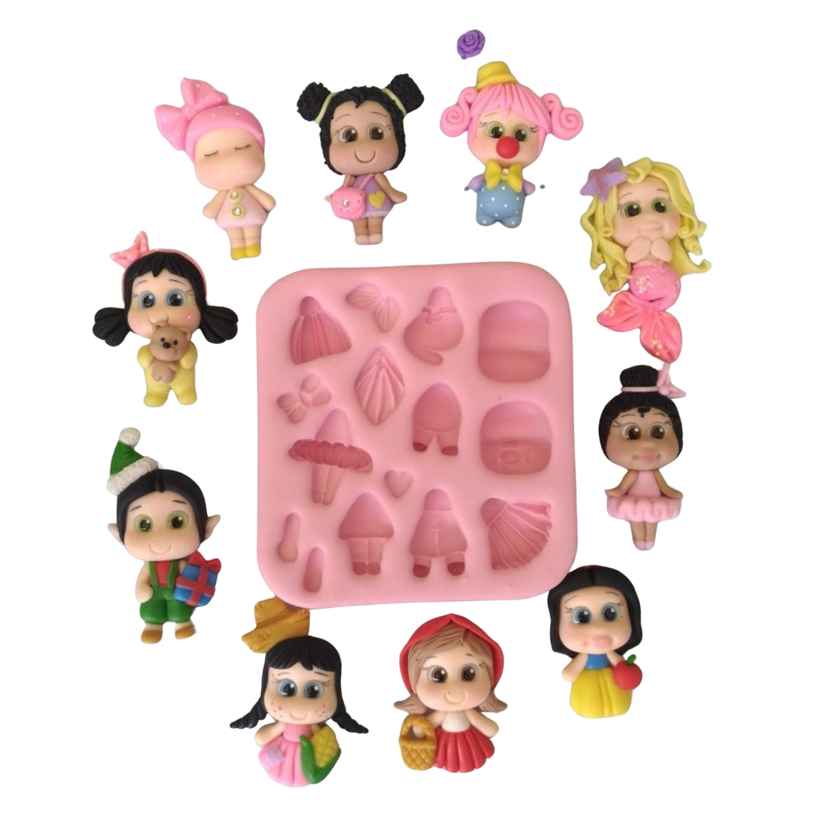 F#121 Creative Clays #1 Silicone Mold