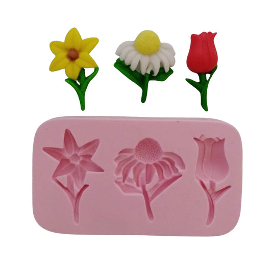 F#115 Flowers Silicone Mold