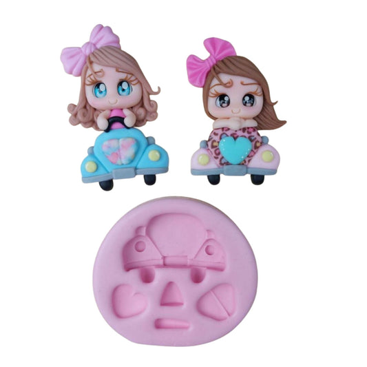 F#145 Cute beetle Silicone Mold