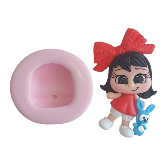 F#137 Doll Head with Nose Silicone Mold