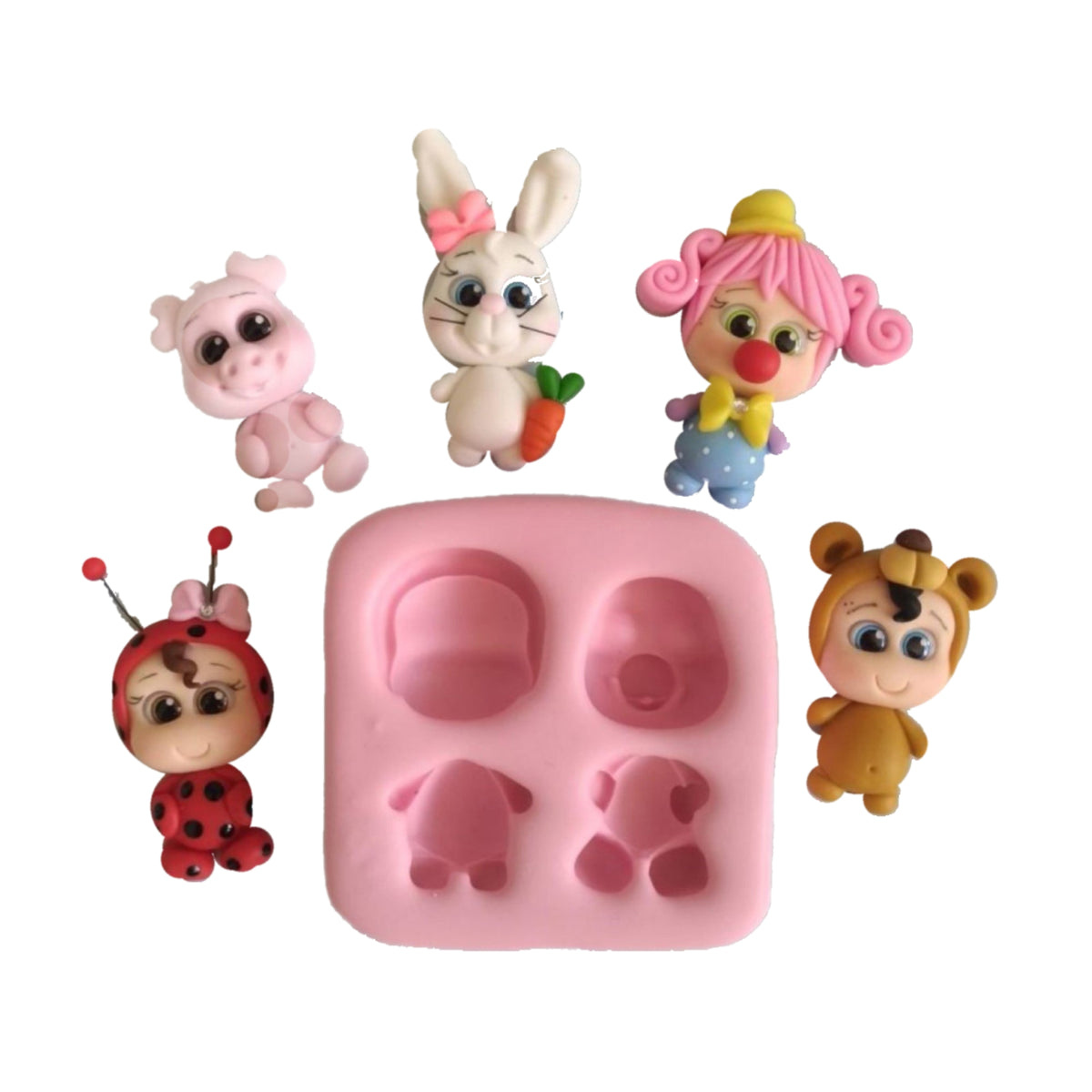 F#122 Adorable Creations Silicone Mold