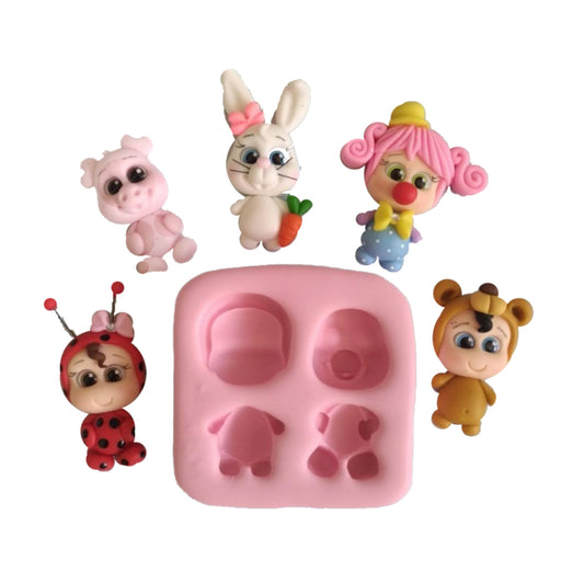 F#122 Adorable Creations Silicone Mold