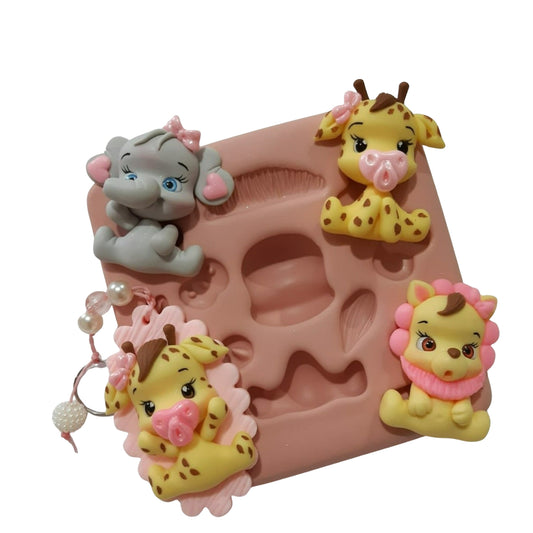 F#157 Safari Creations Silicone Mold