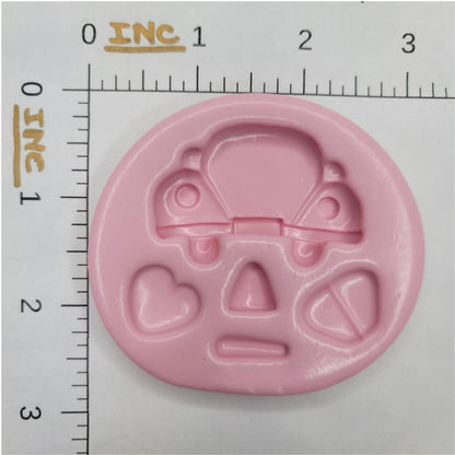 F#145 Cute beetle Silicone Mold